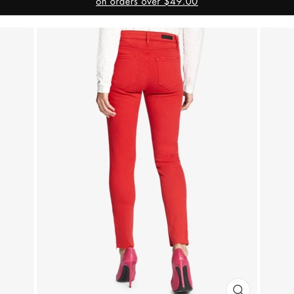 Sanctuary Women's Vibrant Red Skinny Jeans size 4 - Picture 2 of 6